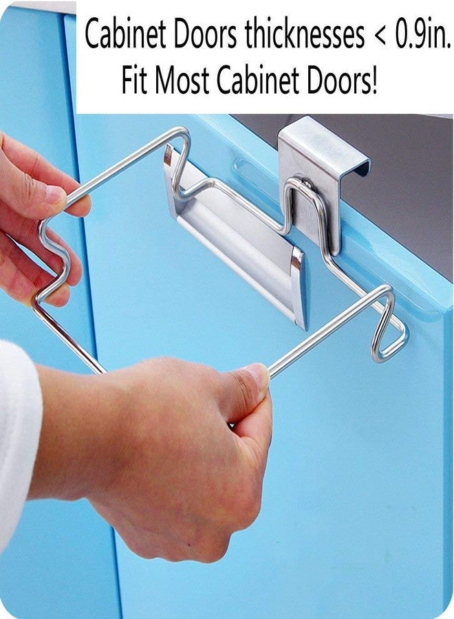 KolorFish Stainless Steel Trash Holder for Kitchen Cabinets, Doors and Cupboards - Under Sink Garbage Rack (Silver) - Image 5